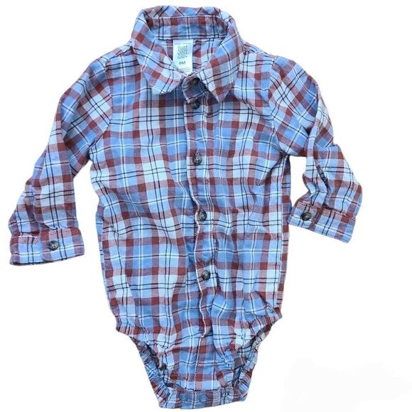 Carter's Just One You Baby Boys' Top & Bottom Set - Blue Rust red - Picture 3 of 4
